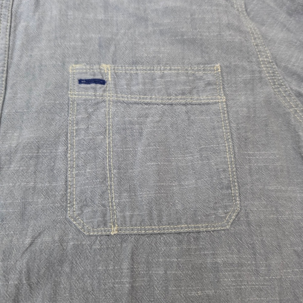 G.H. Bass & Co. Button Down Shirt Mens XL Grey Excellent Long Sleeve Workwear - Picture 9 of 11